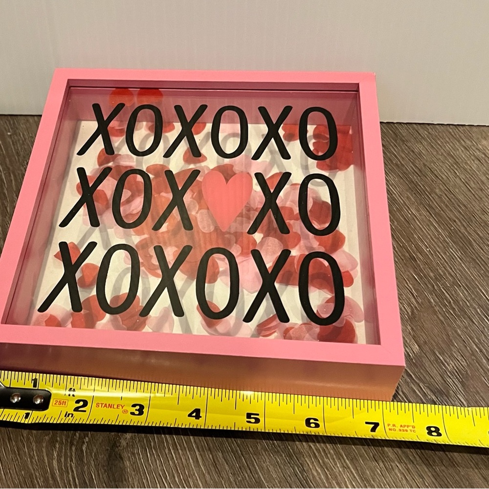 ⭐️ 3/$20 Cute XOXOXO Block with Confetti Hearts- NWT - Picture 4 of 4